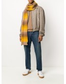lambs wool stripe scarf