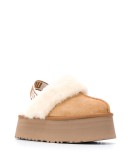 shearling sling-back shoes