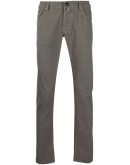 micro dash pattern trousers