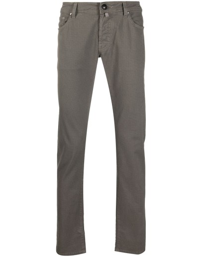 micro dash pattern trousers
