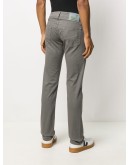 micro dash pattern trousers