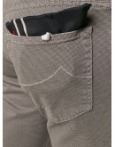 micro dash pattern trousers