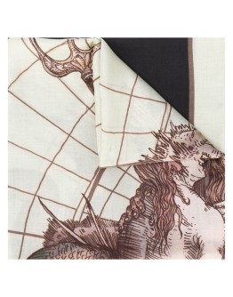 Astral print scarf