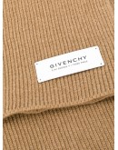 logo patch knitted scarf