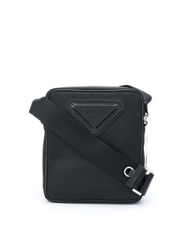 small logo plaque messenger bag