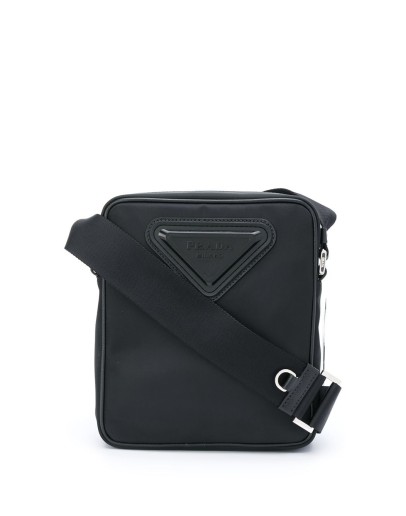 small logo plaque messenger bag