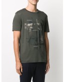abstract-print cotton T-shirt