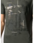 abstract-print cotton T-shirt