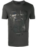 abstract-print cotton T-shirt