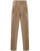 high-waisted trousers