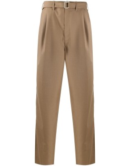 high-waisted trousers