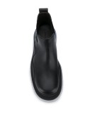 transparent rubber sole ankle boots