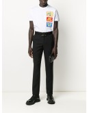 patch detail short-sleeved T-shirt