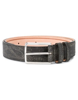 paisley-print belt