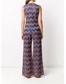zig-zag lurex knit jumpsuit 