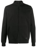 zip-up cotton sweatshirt