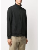 zip-up cotton sweatshirt