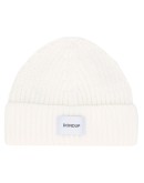 logo-patch ribbed beanie
