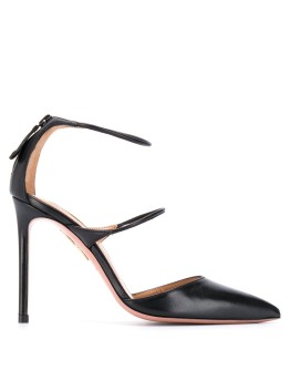 Minute 105mm pointed leather pumps