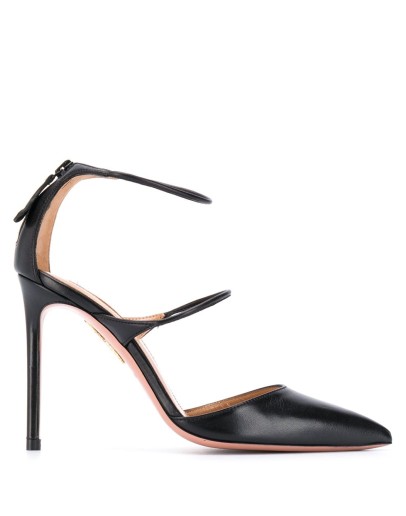 Minute 105mm pointed leather pumps
