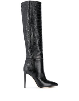 crocodile embossed boots 