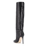 crocodile embossed boots 