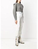high-rise tapered jeans