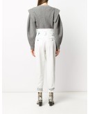 high-rise tapered jeans