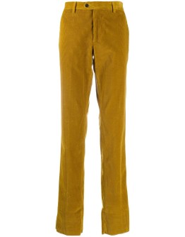 corduroy straight leg trousers