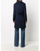 branded button single breasted coat