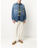  side-stripe tapered-leg trousers 