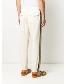  side-stripe tapered-leg trousers 