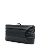 pleated detail clutch bag