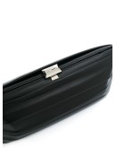 pleated detail clutch bag