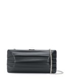 pleated detail clutch bag