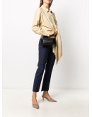 pleated detail clutch bag