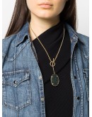 stone-pendant necklace