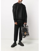 graffiti print tote bag