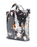 graffiti print tote bag