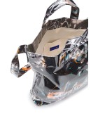 graffiti print tote bag