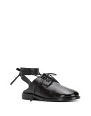 backless lace-up shoes