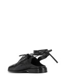backless lace-up shoes