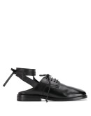 backless lace-up shoes