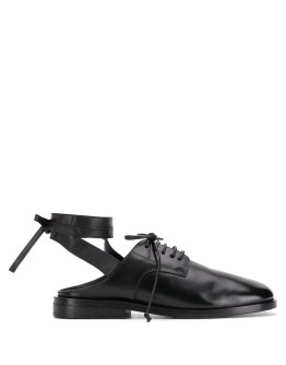 backless lace-up shoes