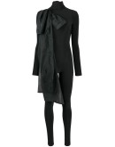 body con jumpsuit with oversized bow detail