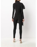 body con jumpsuit with oversized bow detail