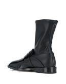 Tabi leather loafer boots