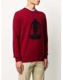logo print crewneck jumper