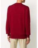 logo print crewneck jumper
