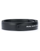 slogan print touch-strap belt